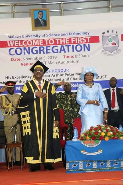Mutharika tells MUST graduating students to create new businesses